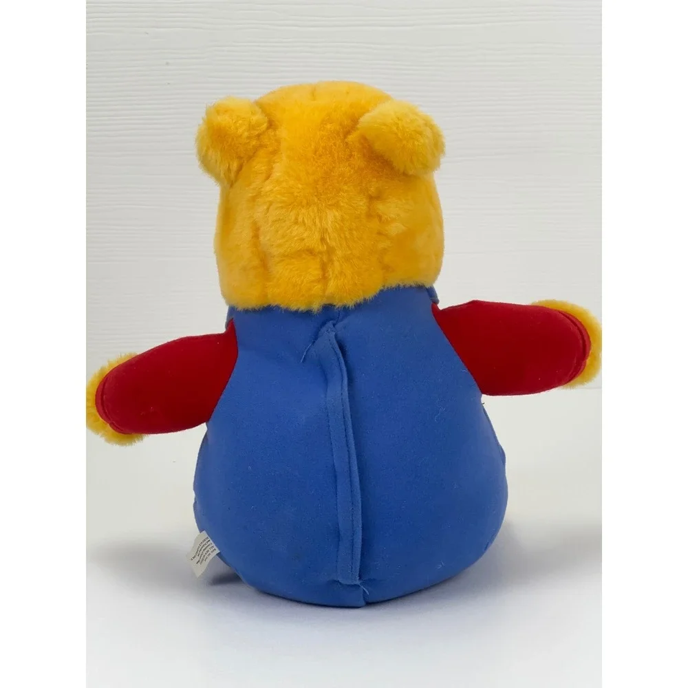 Vintage 1997 Disney Winnie the Pooh Mattel Plush Animated Sound Overalls 90s‎
